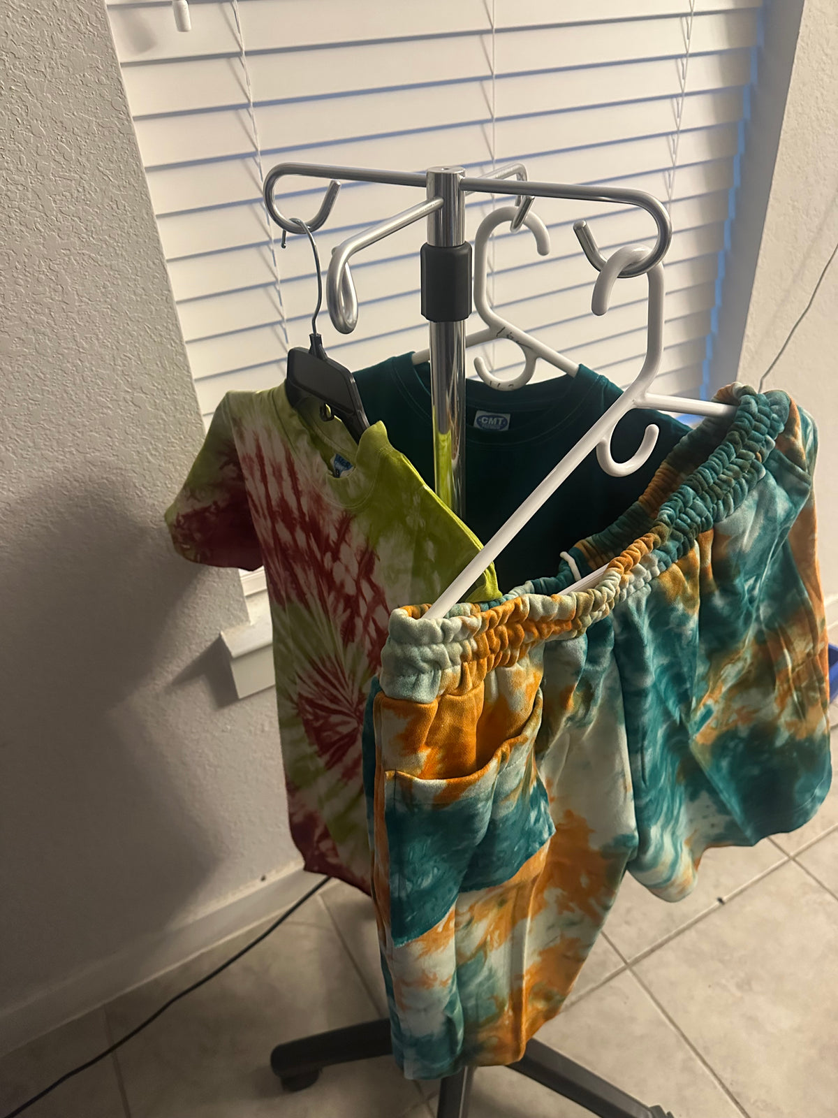 Unisex Tie Dye 2 Piece Casual Set Stylish Matching Outfit