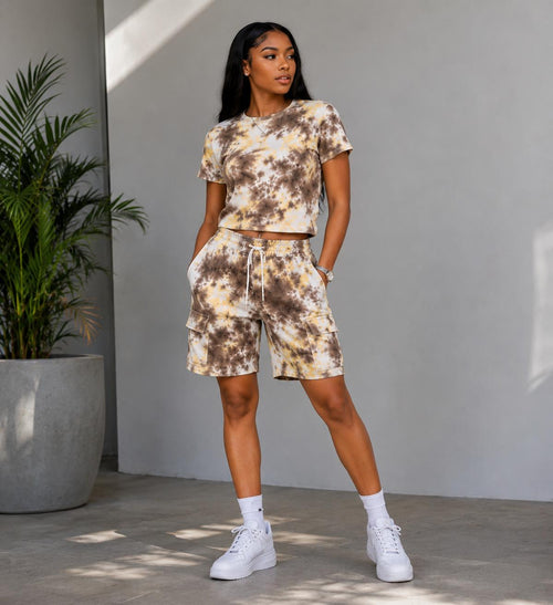 Trendy Unisex Tie-Dye Two-Piece Set